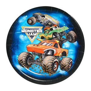 Monster Jam Party Supplies 16 Pack Dessert Plates Ebay
