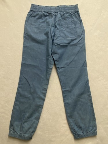 Crewcuts Chambray Blue Pants Jogger Girls 12 - Picture 4 of 10