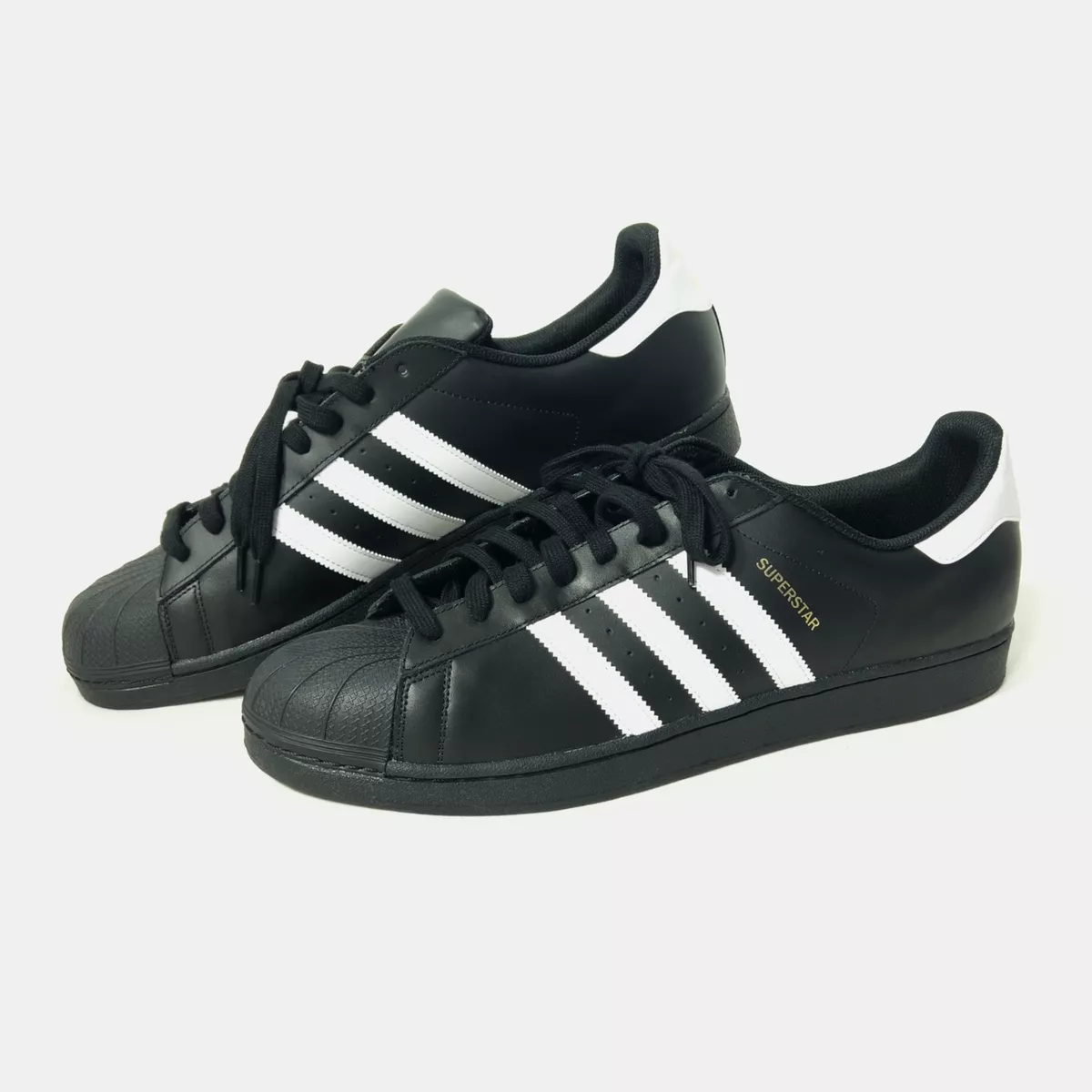 Adidas superstar 1 black white foundation hotsell