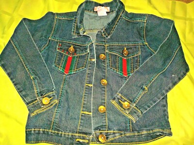 ge'ge'light bluejean jacket,girls M