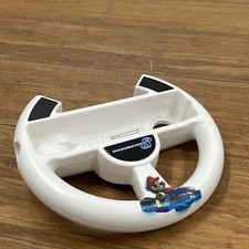 Mario Kart 8 Steering Wheel Genuine Nintendo Wii U White Racing Luigi Clean