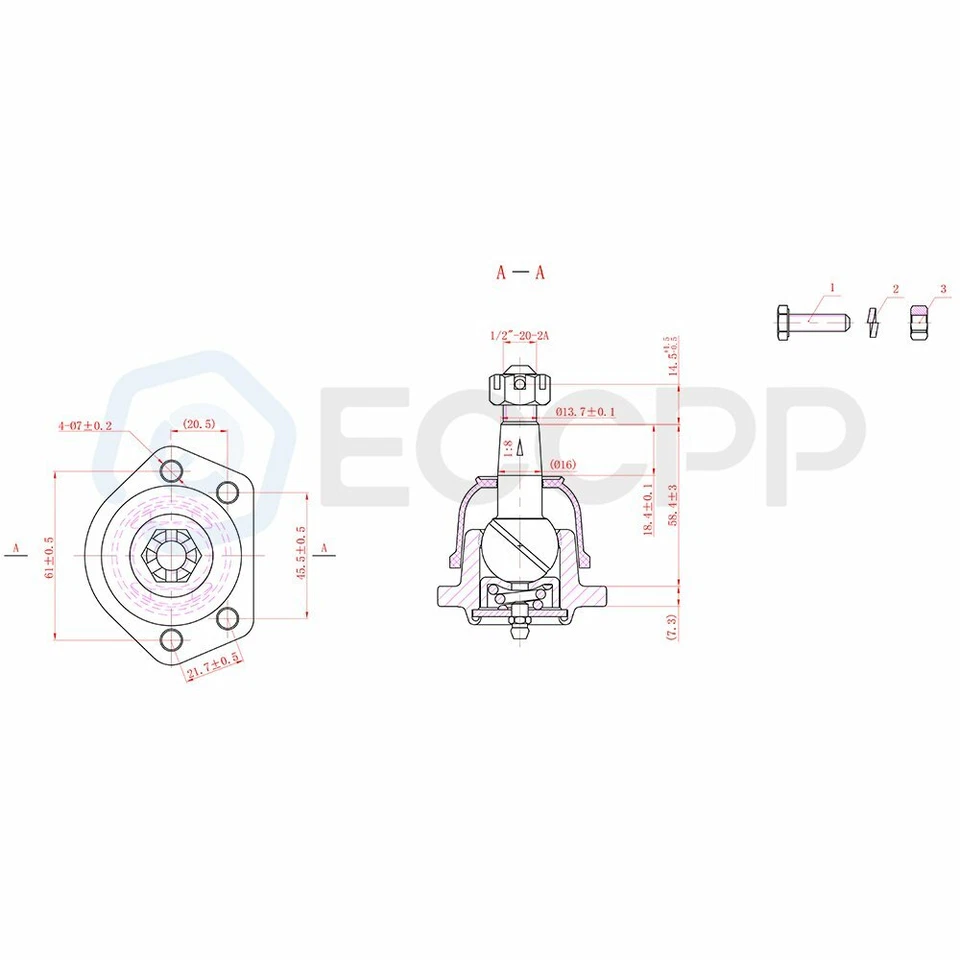 Parte de dirección de barras de amarre inferiores superiores delanteras de 10 piezas para Chevrolet Malibu Foto 3 de 4