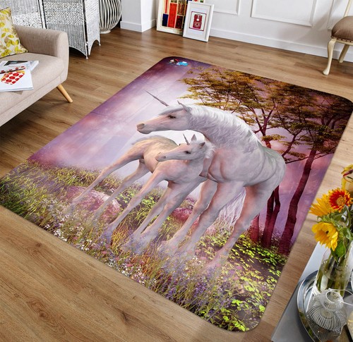 3D Unicorn Grass ZHUA8624 Game Non Slip Rug Mat Photo Carpet Zoe - Bild 2 von 5