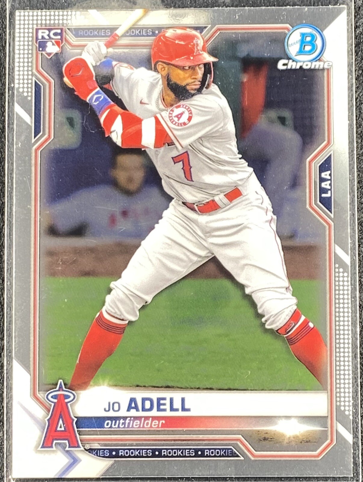 2021 Bowman Chrome Jo Adell Rookie Card #42 Los Angeles Angels RC