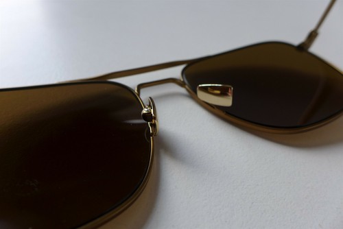 Gafas de sol Saint Laurent SL 86 en tono dorado metal - totalmente nuevas con estuche - Imagen 8 de 12