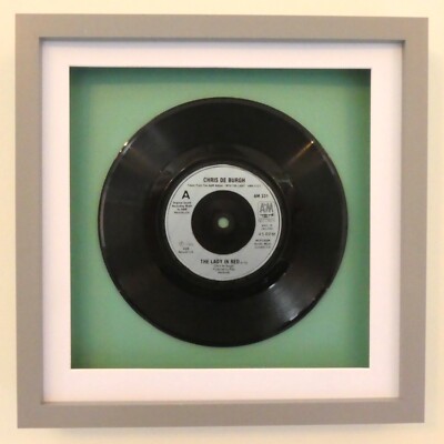 Chris de Burgh   The Lady In Red , Framed Vinyl 7'' Single UK 1986 Pop Rock Gift