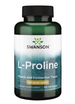 Swanson L-Proline, 500 mg, 100 Capsules