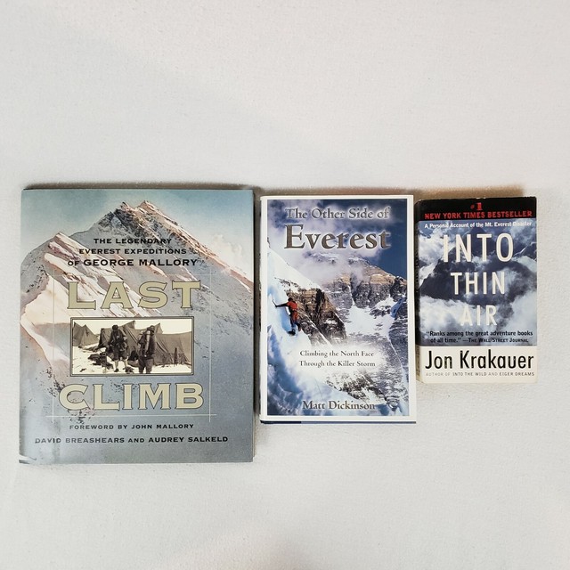 Mount Everest Mountain Climbing Books Mallorys Last Climb and 2 Others