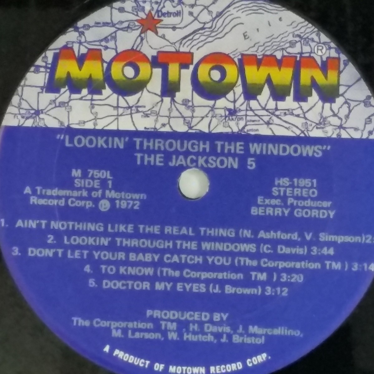 JACKSON 5 Lookin' Through The Windows M750L LP Vinyl VG+ Cover VG+