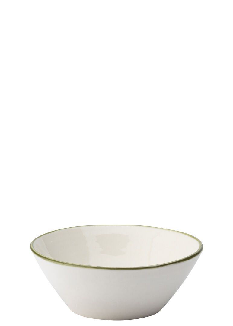 Homestead Vitrified Porcelain Olive Conical Serving Bowl 5.5"" (14Cm) Pack Of 6