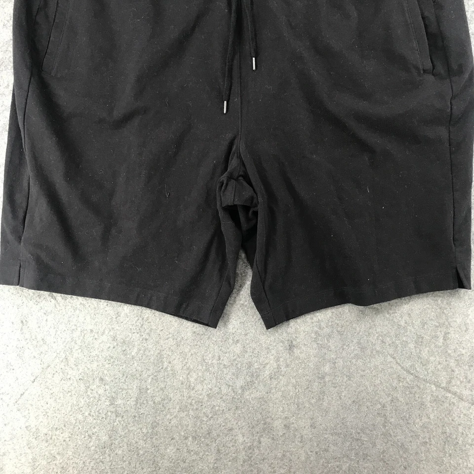 Pantalones Cortos Tek Gear Para Hombre Talla 2X Negros Tejidos Cordón Cintura Bolsillos Informales Foto 4 de 4