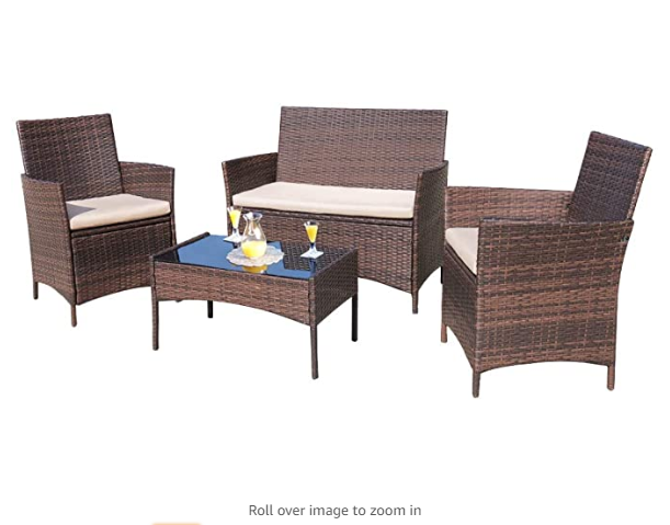 Tk Classic Miami Wicker Patio Club Chair In Orange For Sale Online Ebay