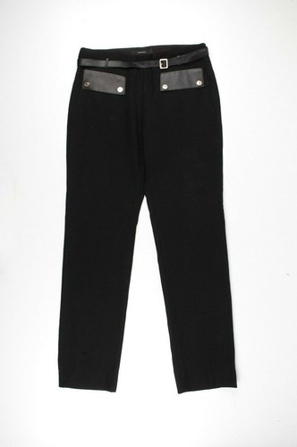 Pantaloni donna Gucci originali in lana con cintura pantaloni neri taglia 40 (W29) - Foto 1 di 11