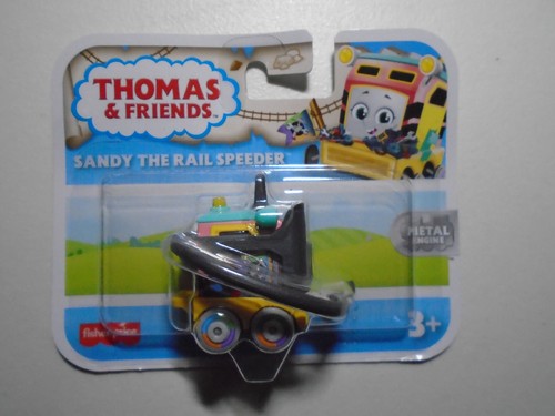 THOMAS & FRIENDS TRAIN METAL RAILWAY PUSH ALONG ( SANDY RAIL SPEEDER ) FREE SH