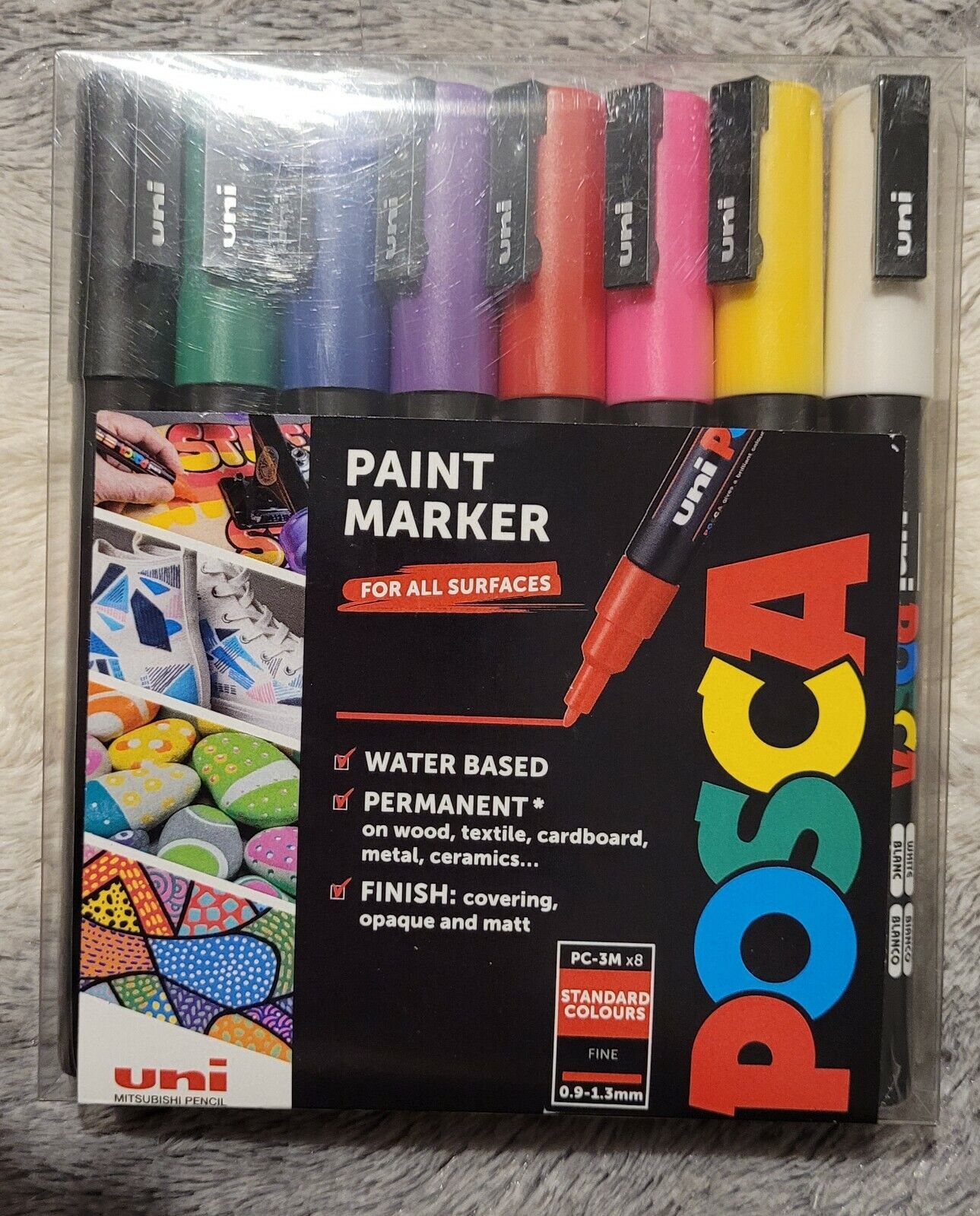 NEW in pack Uni Posca PC-3M Standard Fine Nib Paint Marker Pen P