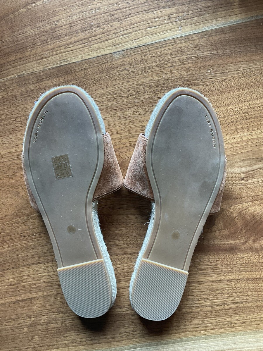 Tory Burch Benton Open Toe Espadrille Sandal Slide 8.5 | eBay