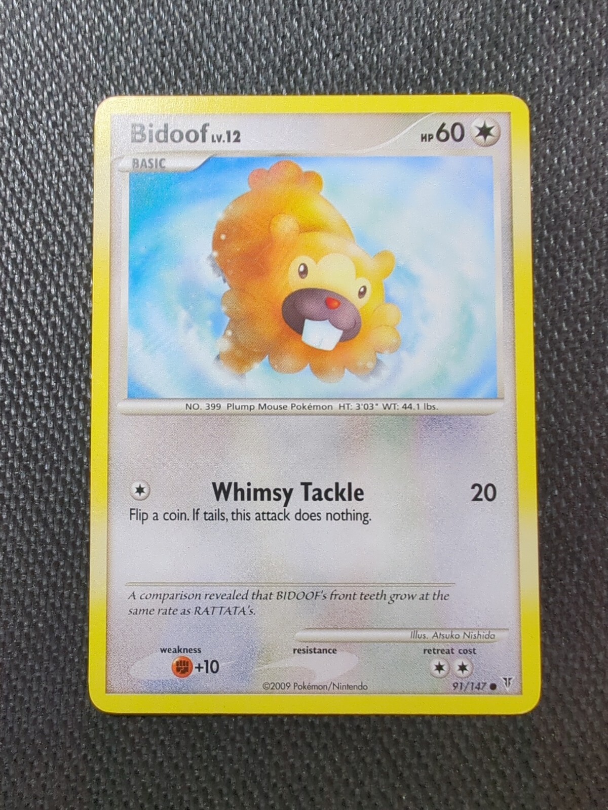 Pokémon TCG Bidoof Supreme Victors 91/147 Regular Common