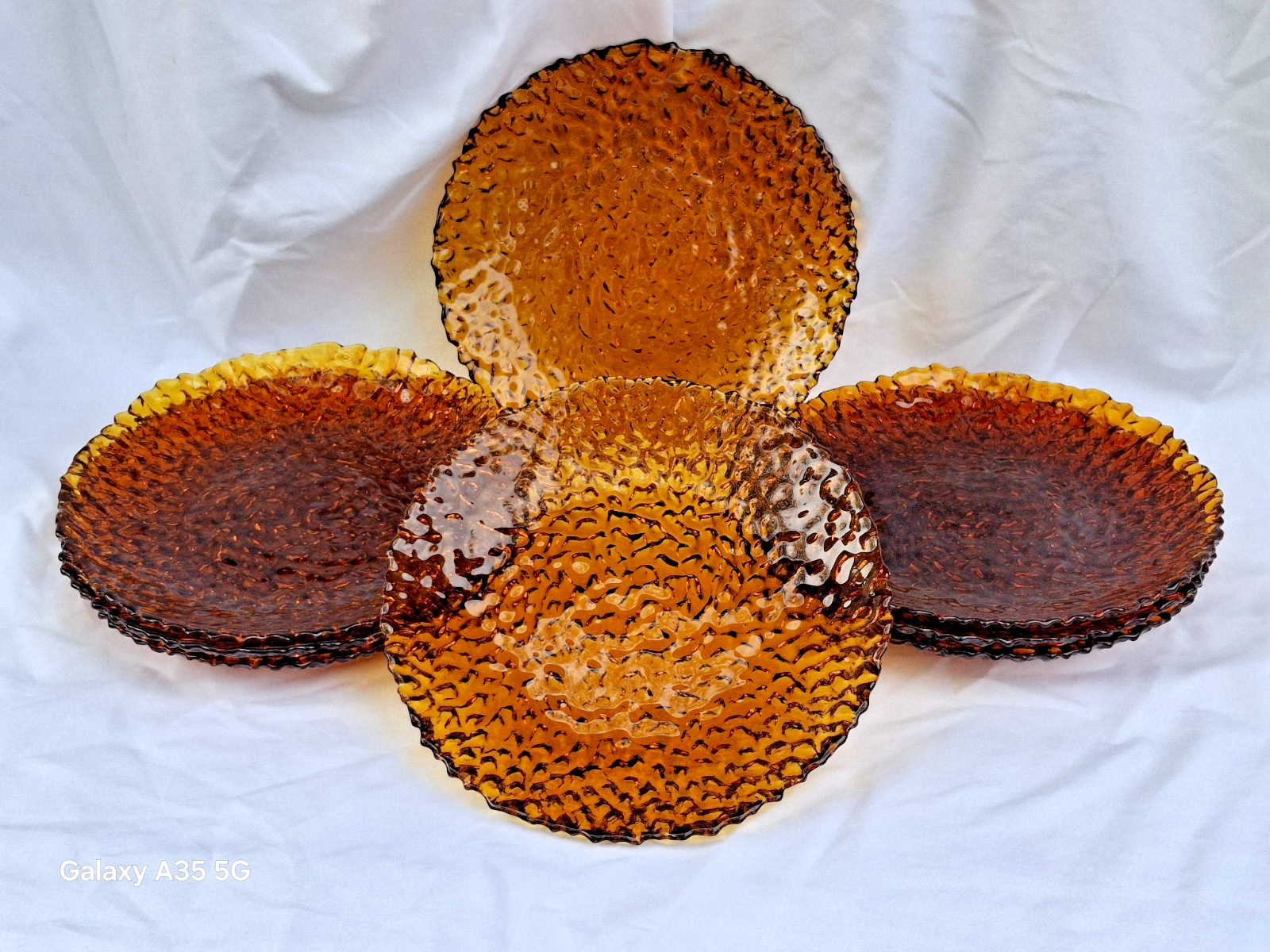 Artland Dapple Glass Salad Dessert Plate 8.5
