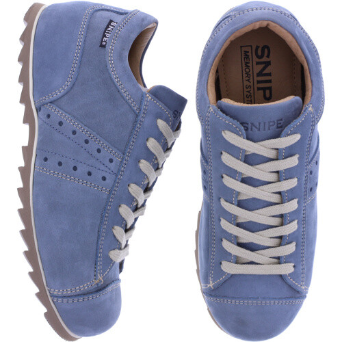 Snipe | Modell: Rippel Sport | 42285-037 | Jeans-Blau Leder | Unisex Schnürschuh - Bild 1 von 1