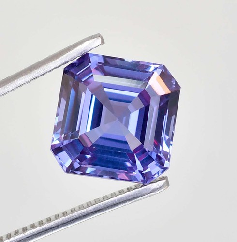 8x8 MM Natural Color Changing Alexandrite Square Cut Loose Gemstone Certified - Picture 2 of 5