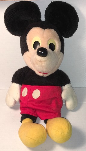 18” Playskool Plush Red Pants Mickey Mouse Very Good Pre-Owned Walt Disney Fun !