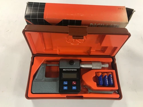 Mitutoyo 293-301  0-1" (0-25MM) .0001"/0.001mm Digimatic Micrometer & Stand