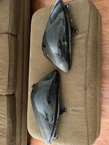 FOR 03-07 HONDA ACCORD SMOKED HOUSING HEADLIGHT HEAD LAMPS - Picture 2 of 2