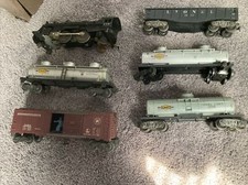 REDUCED VTG Lionel Train Lot Locomotive Untested Tankers Sunoco FOR PARTS/REPAIR