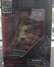 Star Wars Black Series Luke Skywalker #03 40th Anniversary Titanium Series New