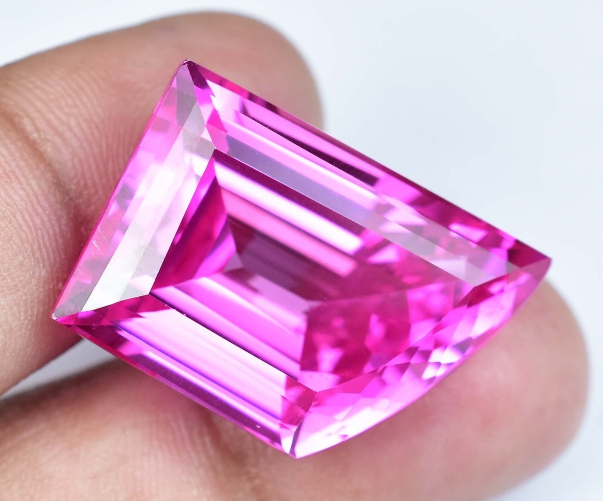 Stunning 51.05 Ct Natural Mogok Pink Ruby Fancy Cut Certified