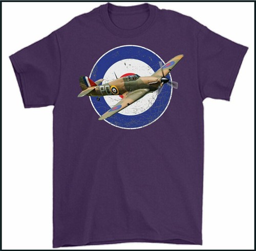 HAWKER HURRICANE T-SHIRT WWII British Fighter Battle of Britain RAF Tee Top - Bild 27 von 27