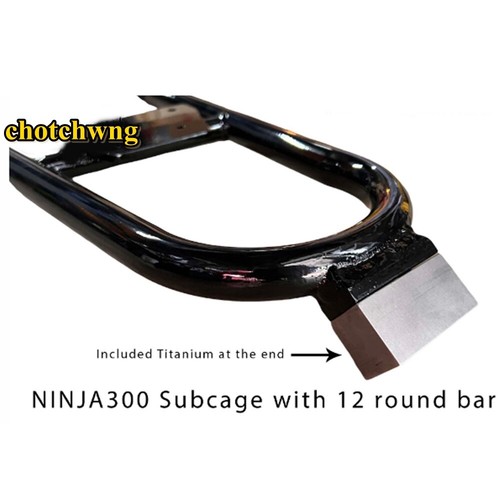 Kawasaki NINJA300 new subcage with 12 round bar add titanium For Stunt Part - Picture 2 of 6