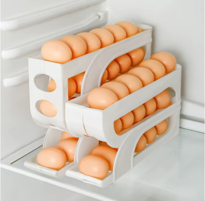 4 Layer Automatic Egg Roller New Household Kitchen Dedicated Egg organizer