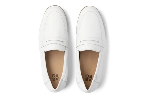 NEW Abeo Strada Loafer Shoes in "Coconut" White 7 Metatarsal NIB