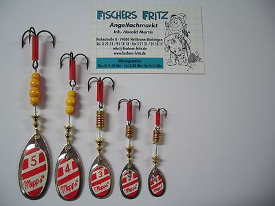 Mepps Amerikas Nr.1 Aglia Silber/Rot/Weiß Spinner Kunstköder Blinker Angeln 