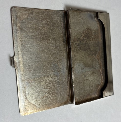 Tiffany & Co. astuccio/porta biglietti da visita vintage placcato argento, sacchetto e scatola - mono - Foto 12 di 16