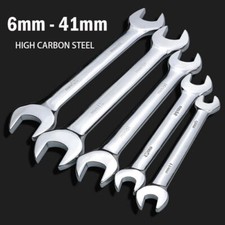 Carbon Steel Metric 6mm to 41mmDouble Open Ended Spanner Wrench Tool