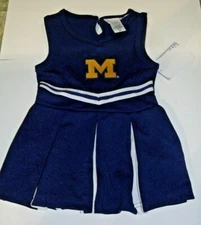 NCAA Michigan Wolverines Infant Cheer Dress 1-pc 3T Two Feet Ahead