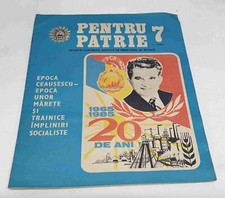 President Nicolae Ceausescu propaganda magazine  for the homeland  1985 Romania