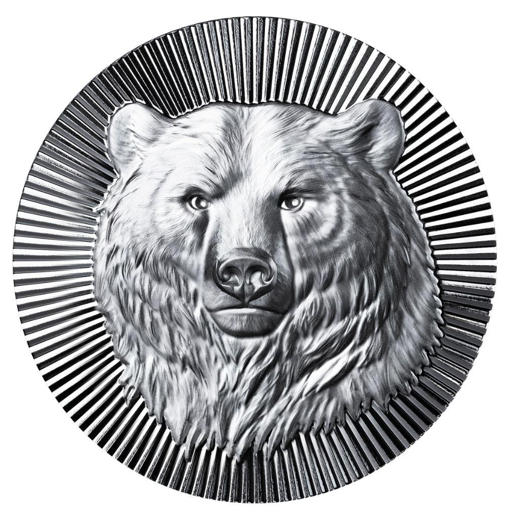 Scottsdale Mint 1oz Silver STACKER® Grizzly Bear CertiLock (eBay