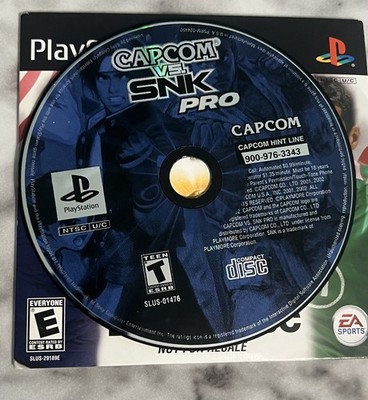Capcom vs. SNK Pro (Sony PlayStation 1, 2002) *Disc Only - Tested