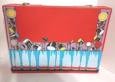 Vintage Travel Toy Container Clasps Handle Li...