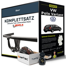 Für VW Polo Variant Typ 6KV5 Anhängerkupplung starr +eSatz 7pol uni 97- NEU