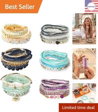 Versatile Women's 6-Piece Beaded Bracelet Set - Perfect Gift for Any Occasion