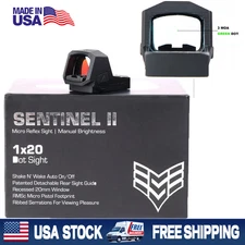 Swampfox  Sentinel II 1X20mm Green Dot sight RMSc 3 MOA Optic Sight