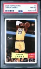 Graded 2025 Topps Living LeBron James #1 Basketball Card PSA 8 Near Mint