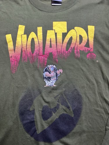Vintage 1997 Spawn Todd McFarlane Violator Green Large Long Sleeve Rare Comics - Picture 2 of 10