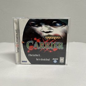 Carrier (Sega Dreamcast, 2000) Complete CIB W/ Registration & Manual - Tested
