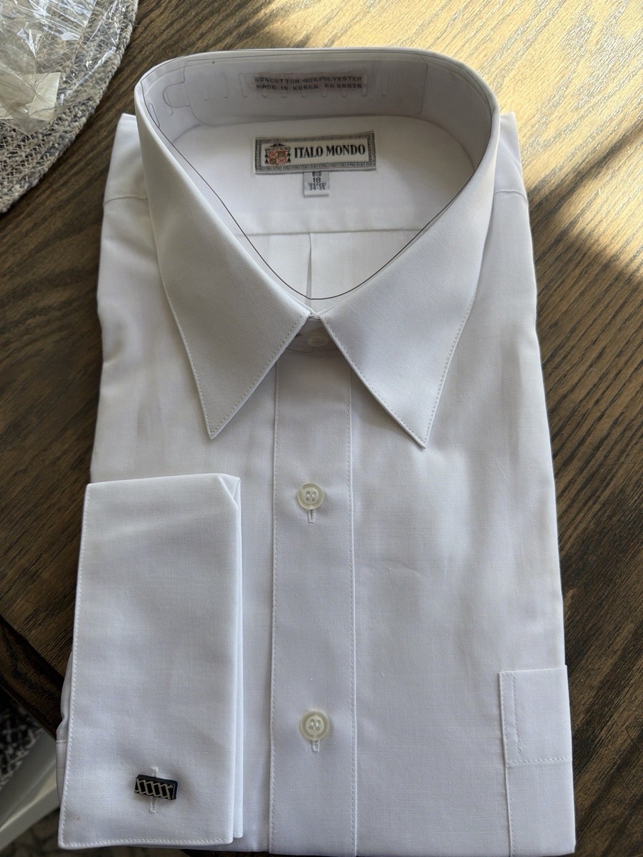 mondo dress shirts Mondo Corsini Matilde Long Shirt Dress Slimline In White