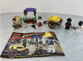 Lego Ambush in Cairo 7195 Indiana Jones 100% Complete Set Raiders of Lost Ark
